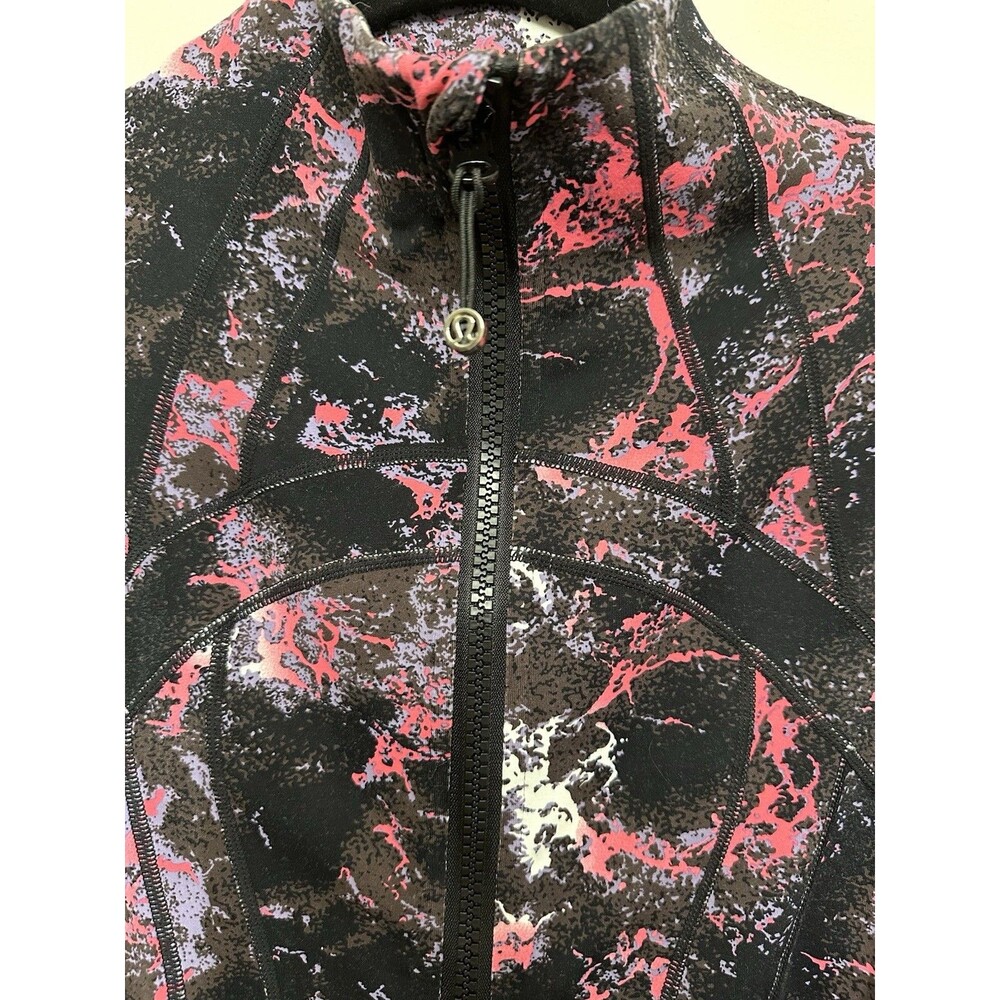 Lululemon Define Jacket Black Splatter Full Zip Track Multicolor Small - Picture 5 of 10